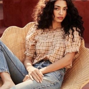 Doen~ Sahara Top~ Austen Plaid~ S